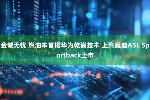 金诚无忧 燃油车首搭华为乾崑技术 上汽奥迪A5L Sportback上市